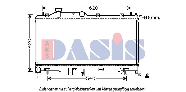 AKS DASIS Radiaator,mootorijahutus 350038N